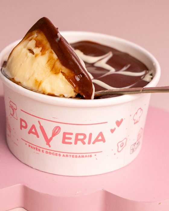 Pavê Duo Chocolate com ganache de chocolate meio amargo